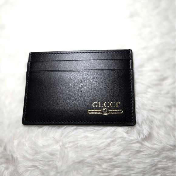 Gucci Other - ❌❌SOLD❌❌ Brand New Gucci Black Signature Leather Card Holder